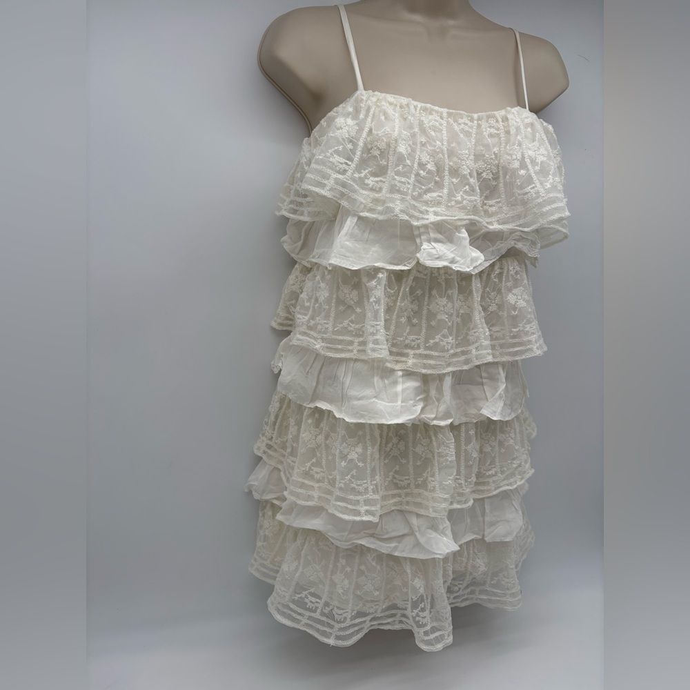 Zara Ruffled Lace Dress - Picture 2 of 8